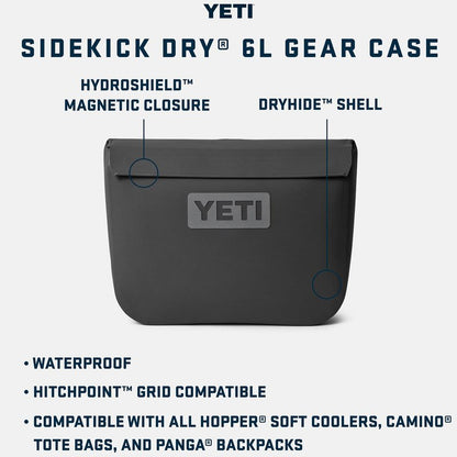 YETI Sidekick Dry 6L Gear Case, Black Forest Green