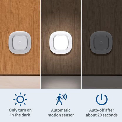 Motion Sensor Ceiling Light Battery Operated, Wireless Motion Activated LED Light 300LM White Indoor Lights for Closet Cordless Stair Hallway Bedroom Pantry Shed Shower Light