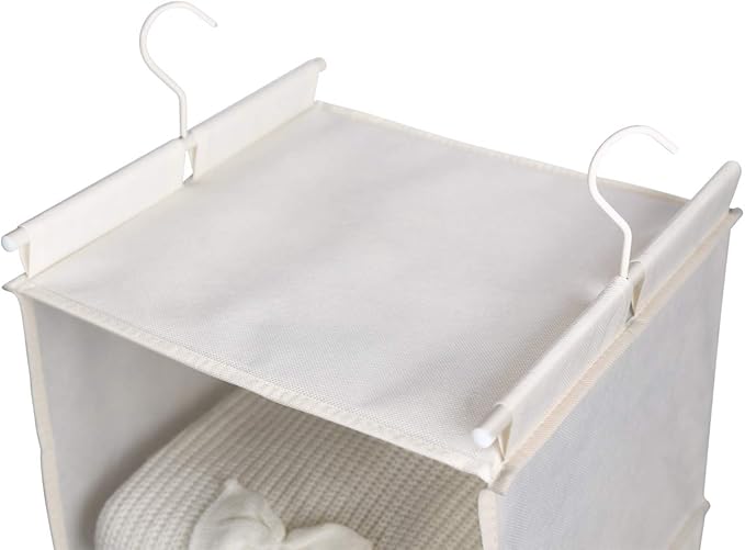 MAX Houser 4-Shelf Hanging Closet Organizer, Space Saver, Cloth Hanging Shelves