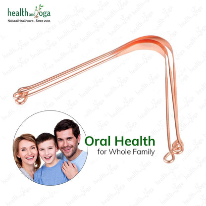 HealthAndYoga™ qSwipe Lite Copper Tongue Cleaners (Pack of 12) – Prevents Bad breath, Improves taste- Flexible, Curved ends provide good grip – Complete Oral Care/Hygiene for Travel/Office/Home