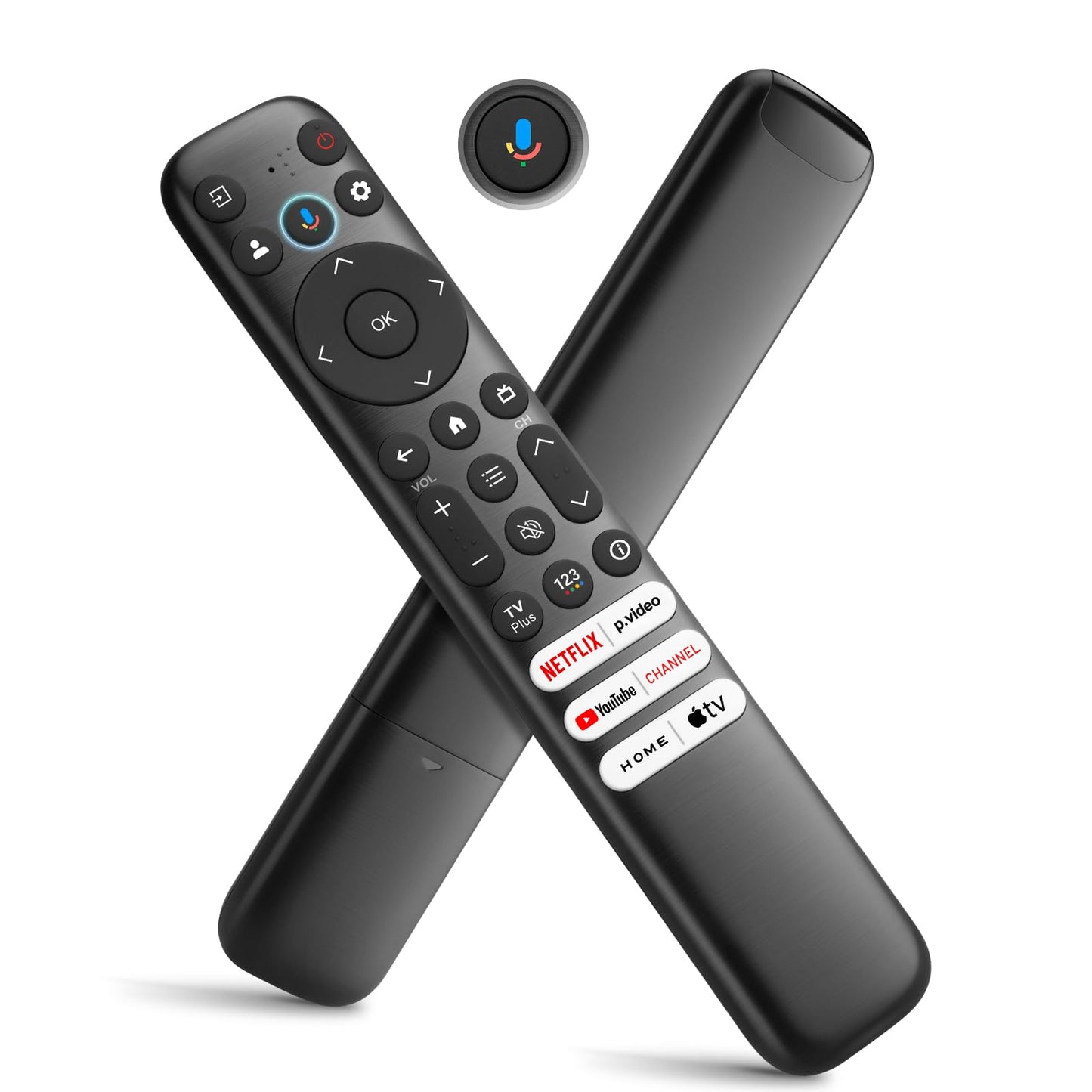 Voice Remote Only for TCL-Google-TV-Remote-Control Replacement,RC813 Remote Compatible with TCL 4k QLED/UHD/QD-Mini LED Series Smart TVs(Not for Fi & Roku TVs)