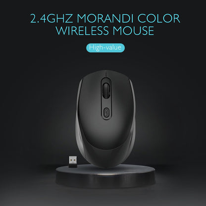 ONE-UP Wireless Mouse, 2.4G, Silent, USB Nano Receiver, for Laptop, Chromebook, PC, Mac, Windows and School Work (Black)