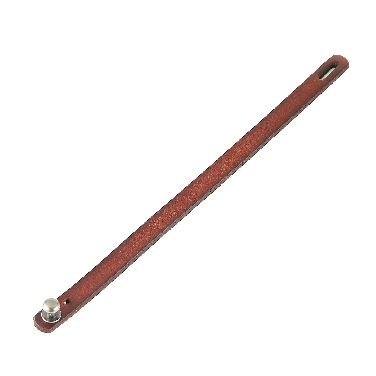 HZMAN Adjustable Handmade Leather Cuff Bracelet Steampunk Style Minimalist Leather Wristband (Brown)