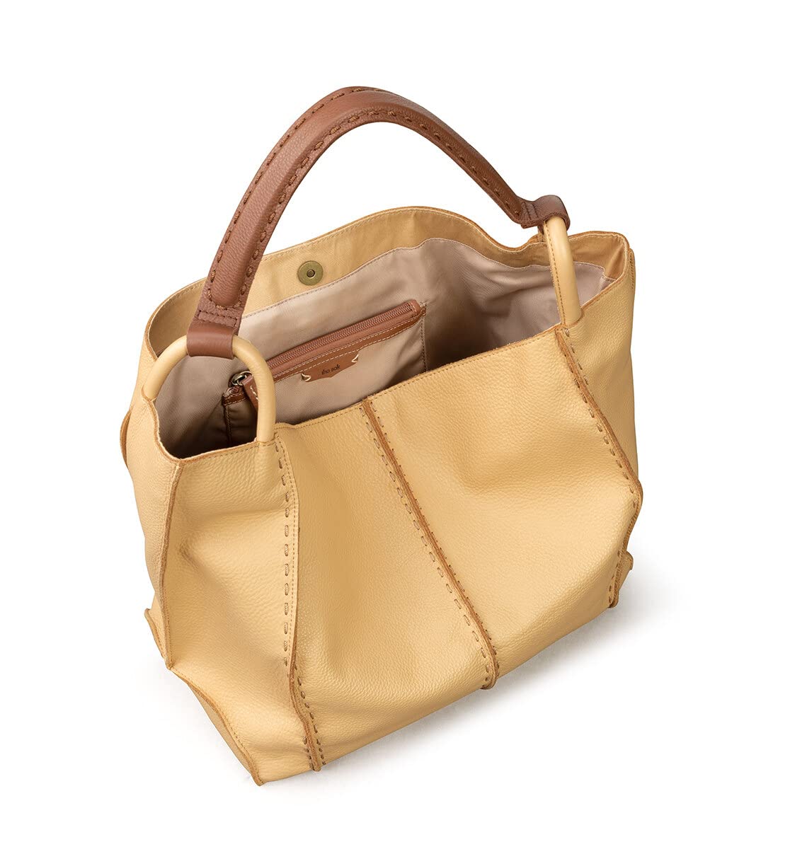 The Sak Los Feliz Large Tote Bag - Premium Leather Handbag With Stylish Design For Everyday - Roomy, Durable, Lined Purse With Shoulder Bag Strap, Zipper Pocket for Tavel, Beach Bag