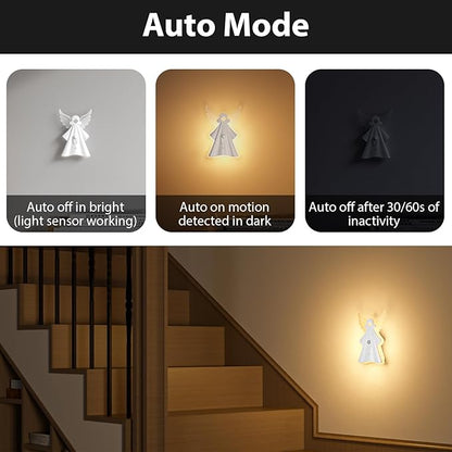 WOBANE Night Light Motion Sensor,Rechargeable LED Lights with Remote,18 Colors Dimmable RGB Night Lamp,Battery Power Touch LED Lighting for Kids,Stairs,Bedroom,Hallway,Gifts,1PCS