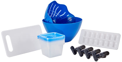 Gibson Home 74 Piece Kitchen in a Box Pots and Pans Cookware, Plates and Bowls Dinnerware, Cutlery Knife Block, Flatware Utensils, Tools & Gadgets, Storage, Glasses Set