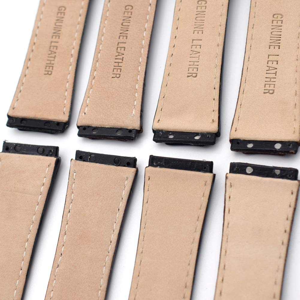 Genuine Leather Watch Strap Replacement for Skagen - 331XLSLB 331XLSLC4 331XLSL1 331XLRLD 331XLRLBO 331XLRLB (Black-2)