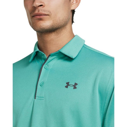 Under Armour Men's Tech Golf Polo, (957) Green Wave / / Pitch Gray, XX-Large Tall