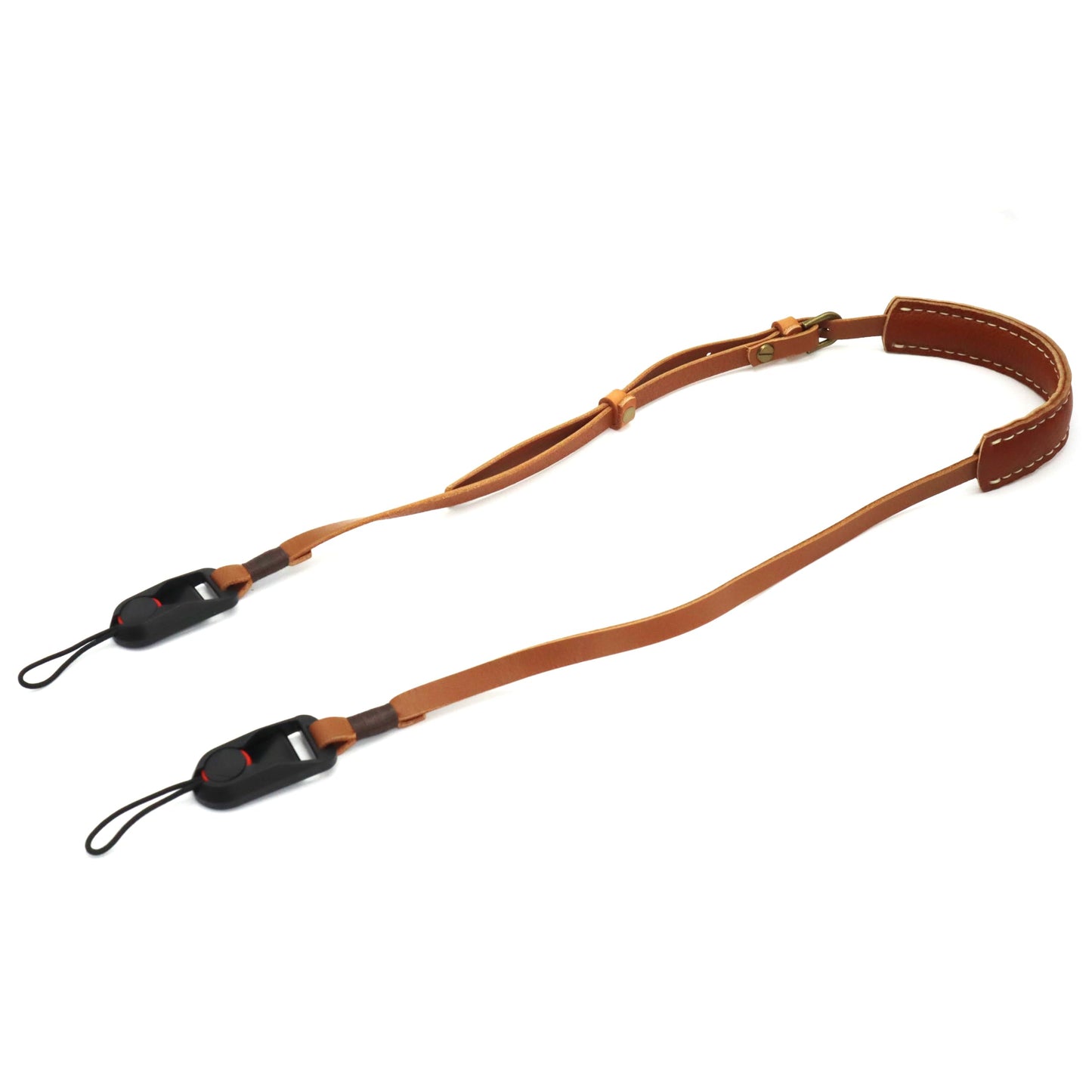 SNLxStudioz Genuine Leather Camera Neck Strap with Quick Release - Thin Shoulder Strap for Sony, Fujifilm, Canon, Nikon Mirrorless & DSLR - Vintage Retro Professional Camera Strap