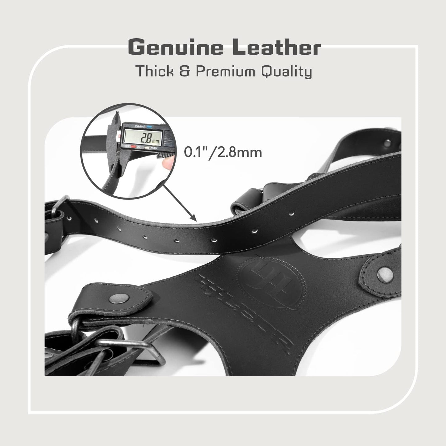 4J LEDR Camera Harness for 2 Cameras Dual Shoulder Leather Camera Strap for DSLR/SLR, Camera Straps for Photographers,Camera Accessories for Wedding,Hiking,Travel,Black