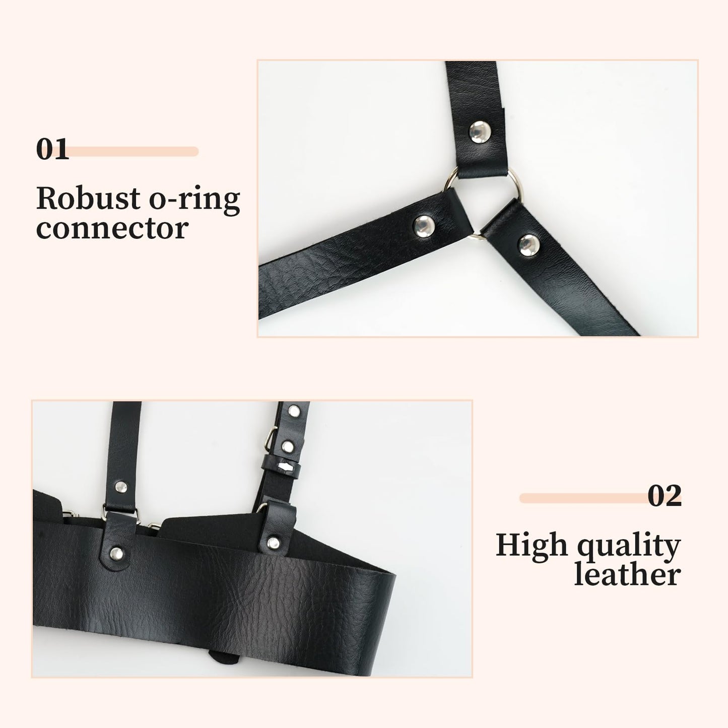 Plus Size Harness Belts for Woman, Black Waist Belt Women Leather Harness Women Goth Belts Gothic Accessories for Woman, Wide Black Womens Fashion Rave Belt Gothic Top Halloween Leather Top Vest