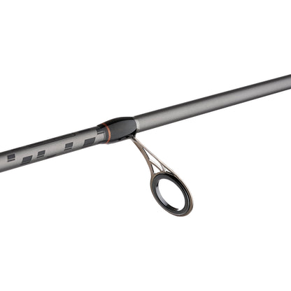 Abu Garcia 6'6" Vengeance Spinning Fishing Rod, 1-Piece Rod, Medium Rod Power, Fast Action, Custom Ergonomic Reel Seat, Comfortable EVA Handle, 24-Ton Graphite Blank