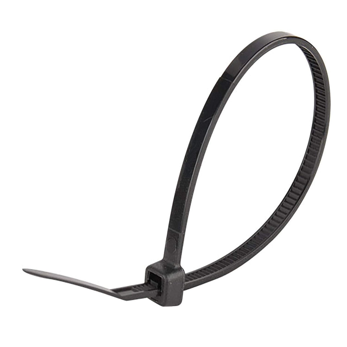 Superun Black Zip Ties 6 Inch, 40 Lbs Tensile Strength Wire Ties (Industrial Grade Cable Ties) Pack of 100
