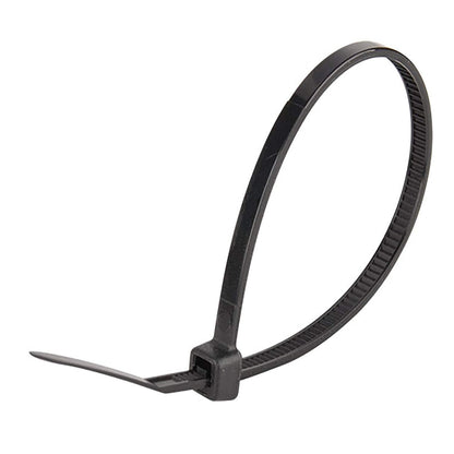 Superun Black Zip Ties 6 Inch, 40 Lbs Tensile Strength Wire Ties (Industrial Grade Cable Ties) Pack of 100