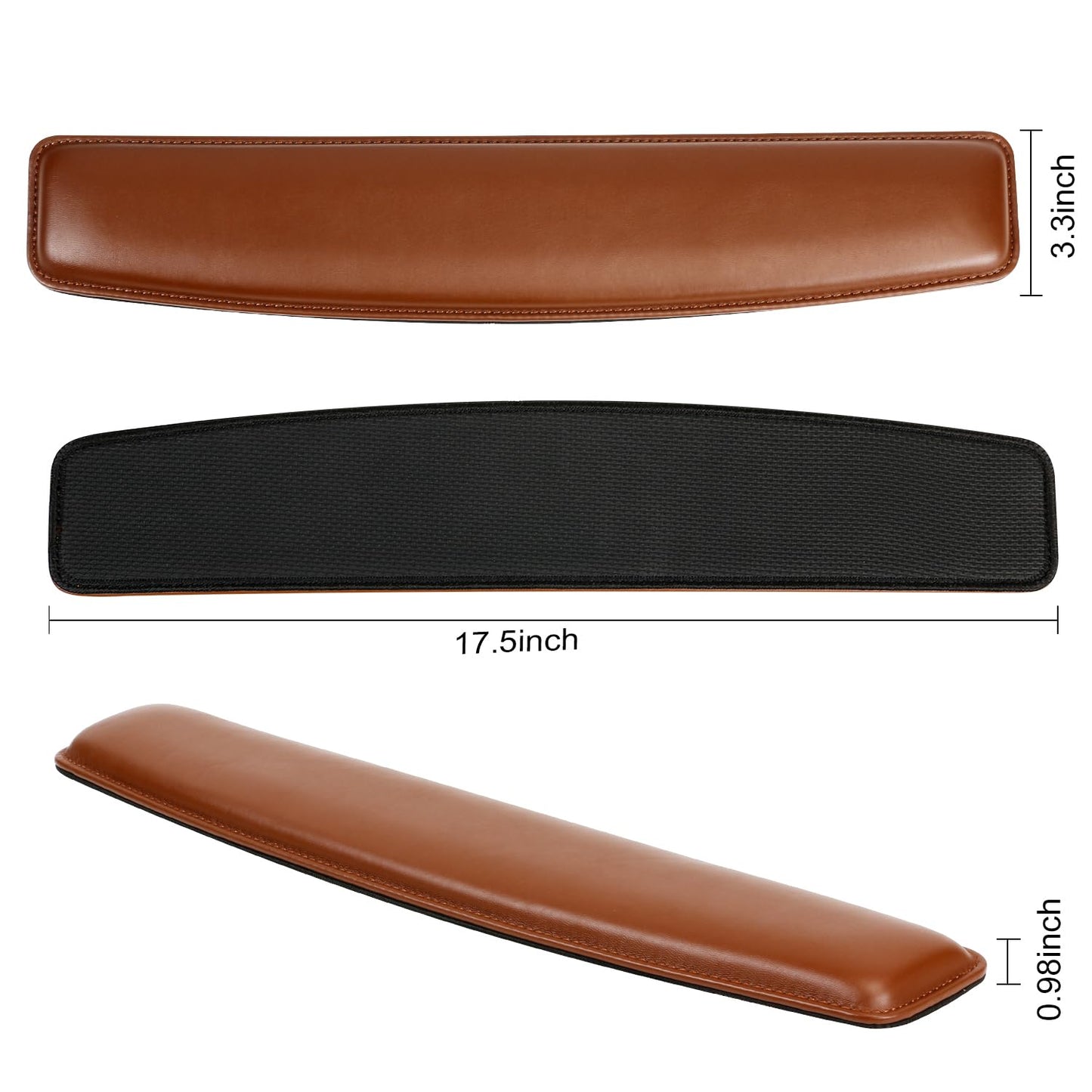 RICHEN Keyboard Wrist Rest Pad and Mouse Wrist Rest Support Mouse Pad Set,Sturdy & Comfortable & Lightweight for Easy Typing & Pain Relief-Ergonomic Support (Brown)