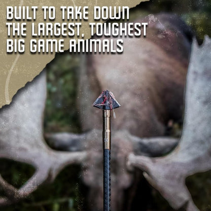 OZCUT Elite Series 2 Blade Broadhead - Precision Hunting Arrows | 3 Pack