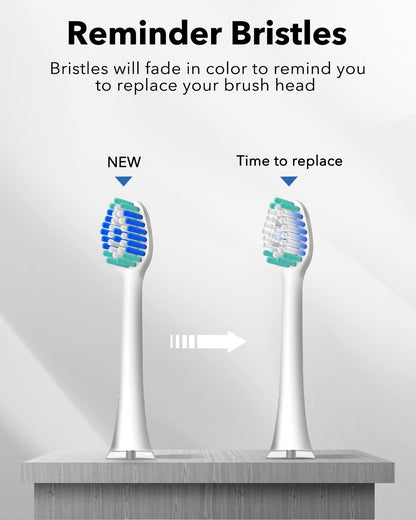 MySmile Electric Toothbrush for Adults, Rechargeable Sonic Electronic Toothbrush with 6 Brush Heads and Travel Case, 2 Mins 5 Modes Smart Timer, 48000VPM (Black)