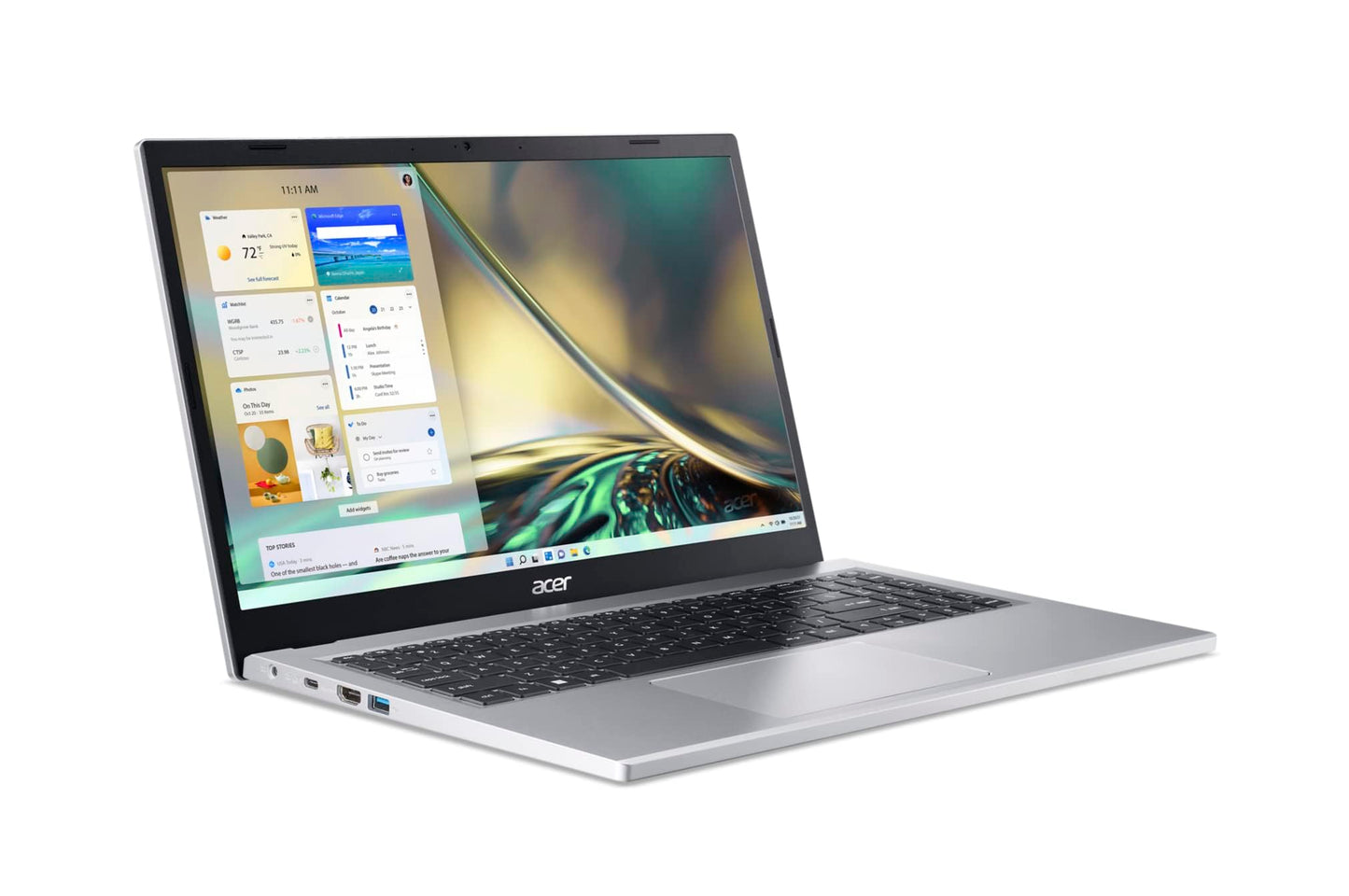 Acer Aspire 3 A315-24P-R7VH Slim Laptop | 15.6" Full HD | AMD Ryzen 3 7320U Quad-Core | AMD Radeon Graphics | 8GB LPDDR5 | 128GB NVMe SSD | Wi-Fi 6 | Windows 11 Home