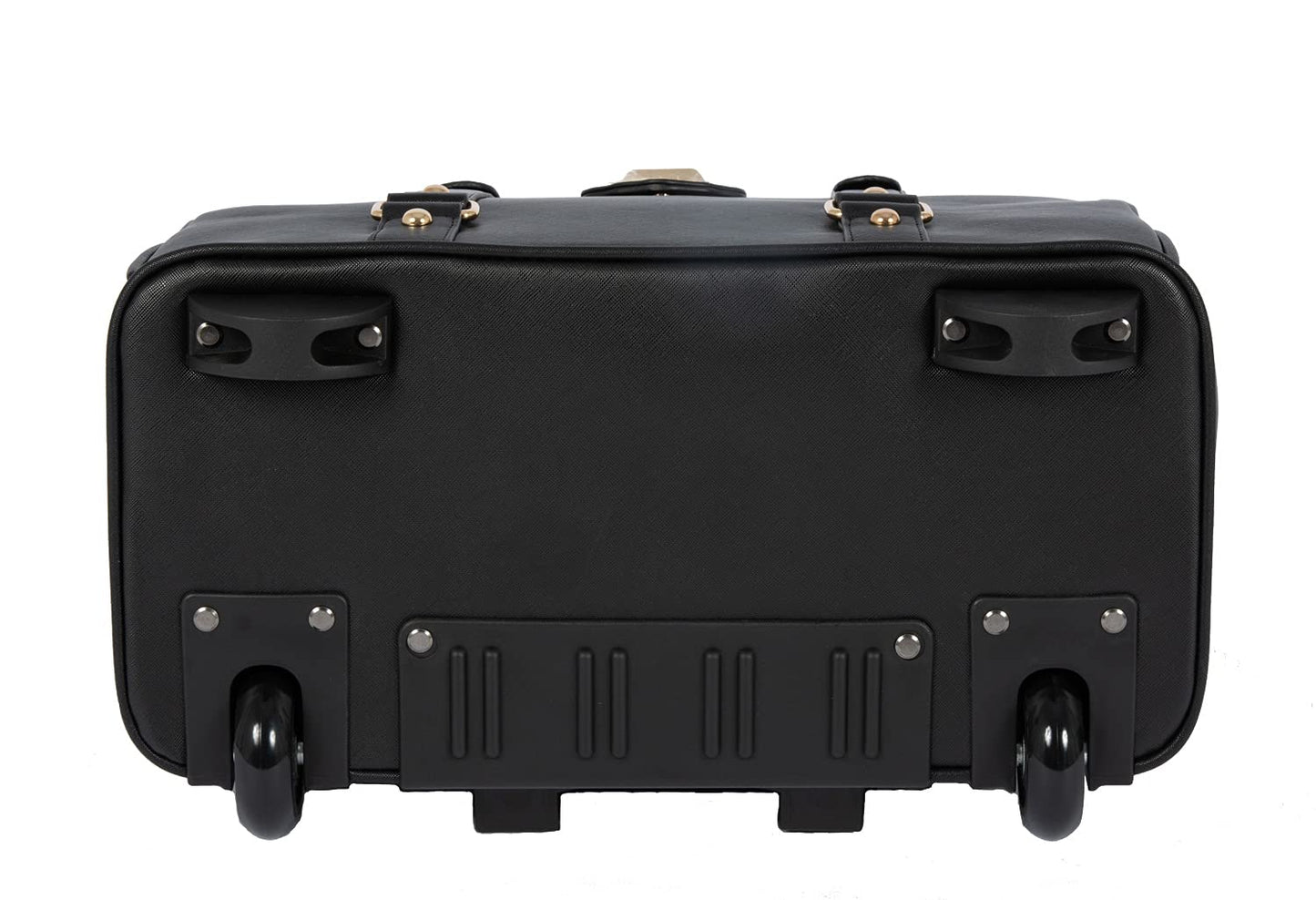 JKM & Company Executive Black Computer iPad, Laptop Tablet Rolling Tote Bag Briefcase Carryall Bag