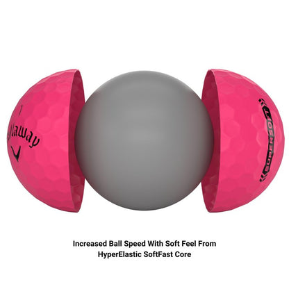 Callaway Golf Supersoft Golf Balls (2023, Pink)