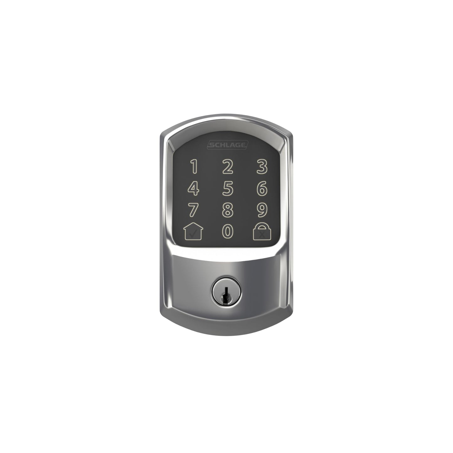 Schlage Encode Smart WiFi Deadbolt Lock for Front Door - Keyless Entry with App or Touchscreen - Works with Alexa, Hey Google, & Airbnb - Create Codes for Guests - Matte Black