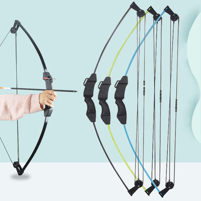 SOPOGER Compound Bow and Arrow Set for Youth & Teens, Beginner Archery Set with 15-18 LB Draw Weight, 8 Arrows, Target Paper & Arm Guard Outdoor Shooting Sports Equipment for Beginners (Blue)