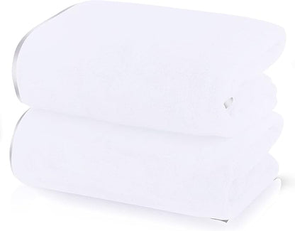 TENSTARS Silk Hemming Bath Towels
