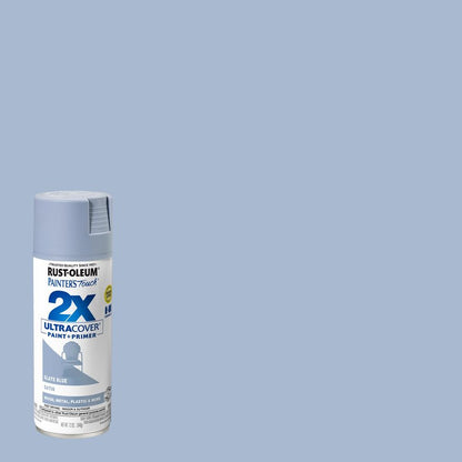 Rust-Oleum 249066 Painter's Touch 2X Ultra Cover Spray Paint, 12 oz, Satin Slate Blue (Pack of 4)