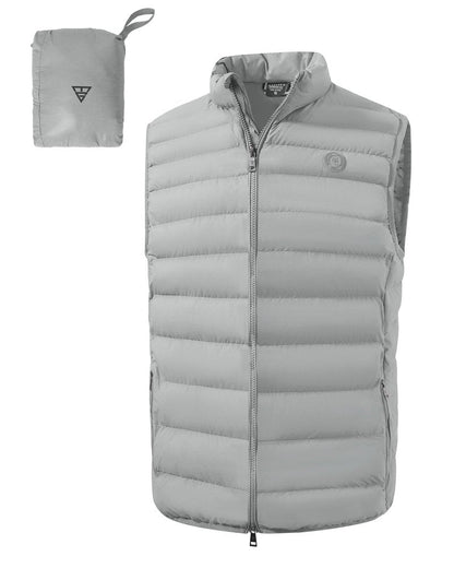 M MAELREG Mens Vest Lightweight Packable Quilted Warm Puffer Outerwear Winter Zip Up Sleeveless Jacket Golf Hiking