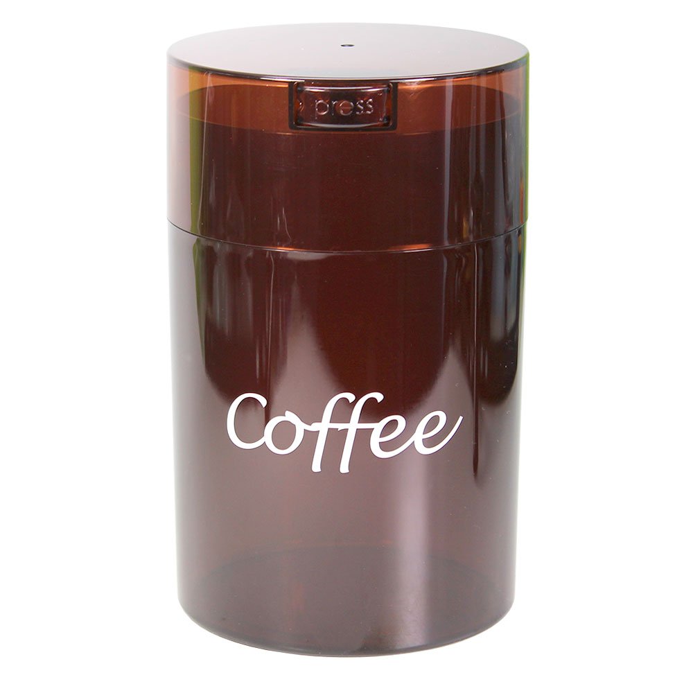 Coffeevac 1LB – Patented Airtight Container | Multi-use Vacuum Container Works as Smell Proof Containers for Ground Coffee and Coffee Bean Containers. White Floral