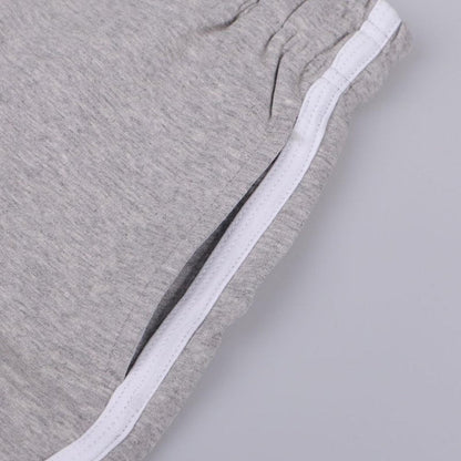 Hanyomo Women Athletic Yoga Fitness Terry Cotton Shorts Gym Running Bodybuilding Medium Thickness Shorts Grey M