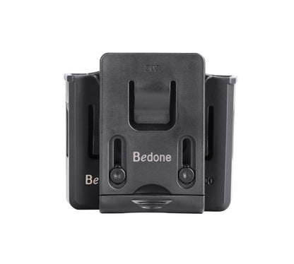 Universal Double Magazine Holster, 9mm 40 45 Magazines Pouch Adjustable Retention Dual Stack Mag Holder for Glock, S&W, Ruger, Sig Sauer, Taurus, Beretta, Springfield and More Similar-Size Mags