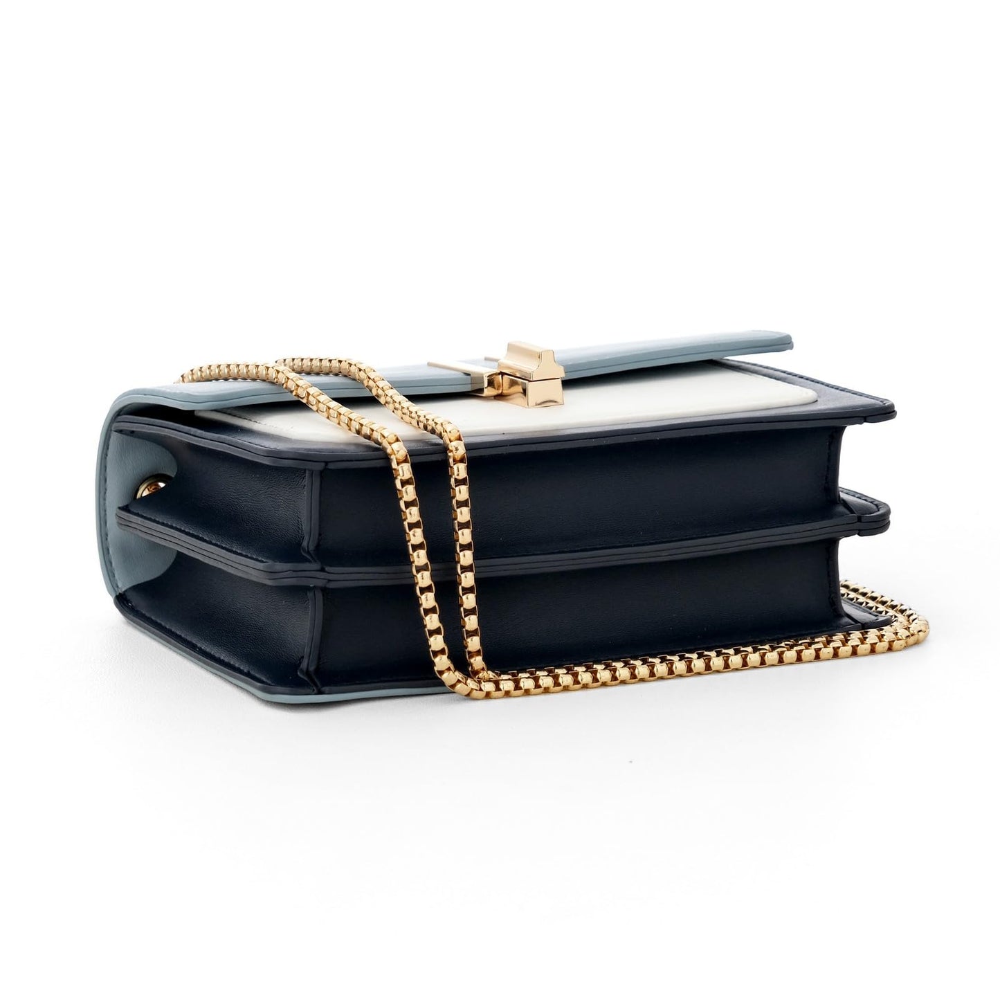 Crossbody Bags for Women Cute Faux Leather Trendy Cross Body Bag Purses for Women Small Multi Color Designer Handbags Womens Purse Satchel Chain Strap Ladies Shoulder Bag Blue White