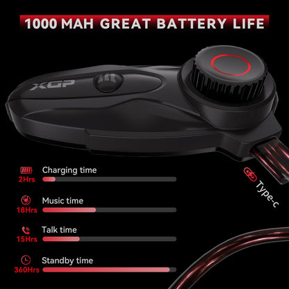 X10 10 Riders Group Mesh Motorcycle Intercom, 3000m Motorcycle Bluetooth Headset V5.3 with Audio Multitasking/Music Sharing, Helmet Communication Systems for ATV/Snowmobile/Ski, 2 Pack