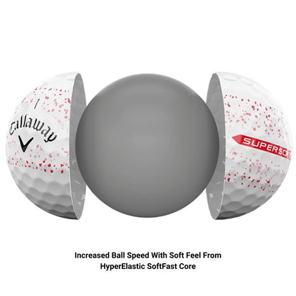 Callaway Golf Supersoft Golf Balls (2023, Red Splatter)