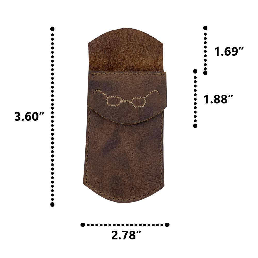 Hide & Drink, Durable Leather Pocket Protector Pencil Pouch Classy Glasses Work Essentials Pen Holder Handmade:: Bourbon Brown