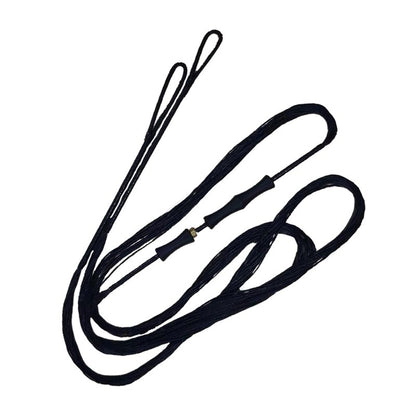 DeeRace Traditional Recurve Bow String and Bowstring Finger Savers Set, Dacron Bow String with Finger Guards (AMO 50” (Actual Length 46”), 16 Strands (Recommended for up to 65 lbs))