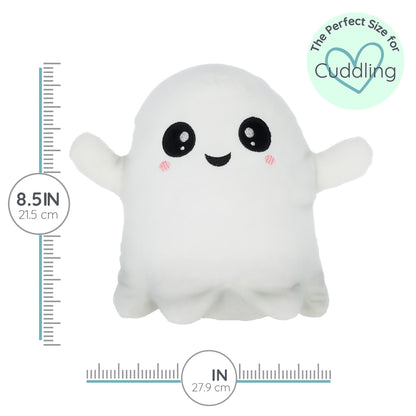1i4 Group Glow in the Dark - Ghost - Microwavable & Weighted Plush Stuffed Animal - Heated Plushie for Warmth - Cute, Soft, Cozy Toy for Adults & Children (Boys, Girls, & Toddlers) by Warm Pals