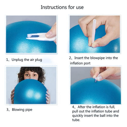 Small Pilates Ball 9 Inch Small Exercise Ball Mini Workout Yoga Balls for Gym Yoga, Core Training, Fitness, Workout, Stability, Improves Balance