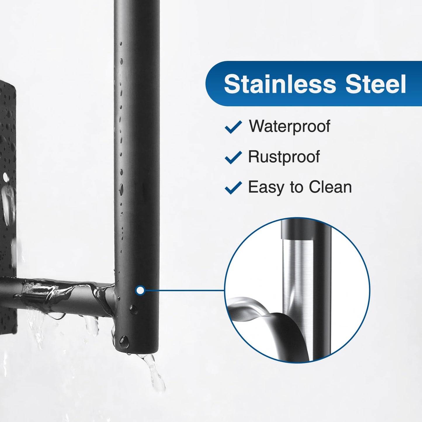 Paper Towel Holder - Self-Adhesive or Drilling, Gold, Wall Mounted, SUS304 Stainless Steel Kitchen Roll Dispenser Under Cabinet
