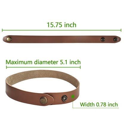PU Leather Curtain Tiebacks, Ring Clips Curtain Holdabacks Buckle for Window Draperies of Home Hotel Curtain Holders, Rope Decoration Creative Curtains Ties Modern Minimalist Set of 2 (Light Brown)