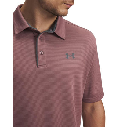 Under Armour Men's Tech Golf Polo, (651) Maroon Mist / / Pitch Gray, XX-Large