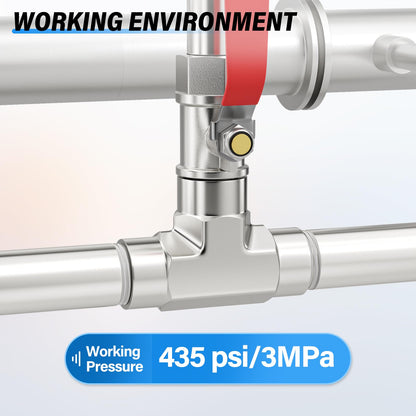 TAILONZ PNEUMATIC 1" NPT Male x 1" NPT Male 304 Stainless Steel Pipe Nipple, 12" Length Cast Pipe Fitting, Threaded Connector（Pack of 3）