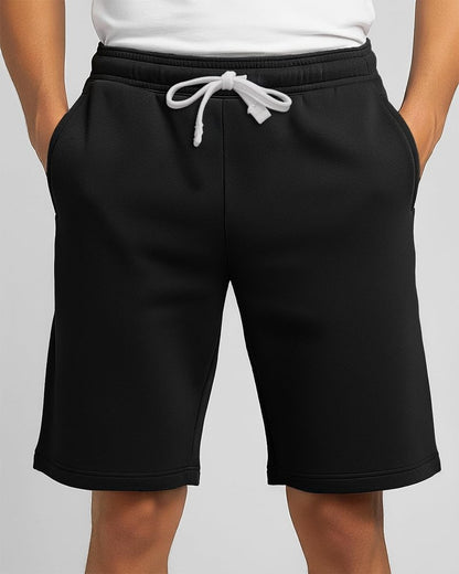 Real Essentials 3 Pack: Men's Cotton 7" French Terry Lounge Sweat Shorts – Sleep Casual Shorts Pockets (Big & Tall Available)- Set 3, L