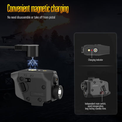Defentac 350 Lumens Pistol Light and Green Laser Sight Combo