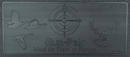 PAK Gun 13-inch Hard Gun Case for Pistols – Weather-Resistant HDPE Shell – Lockable Tabs – Protective Foam – 13.5 x 10 x 3.5 in – Made in USA