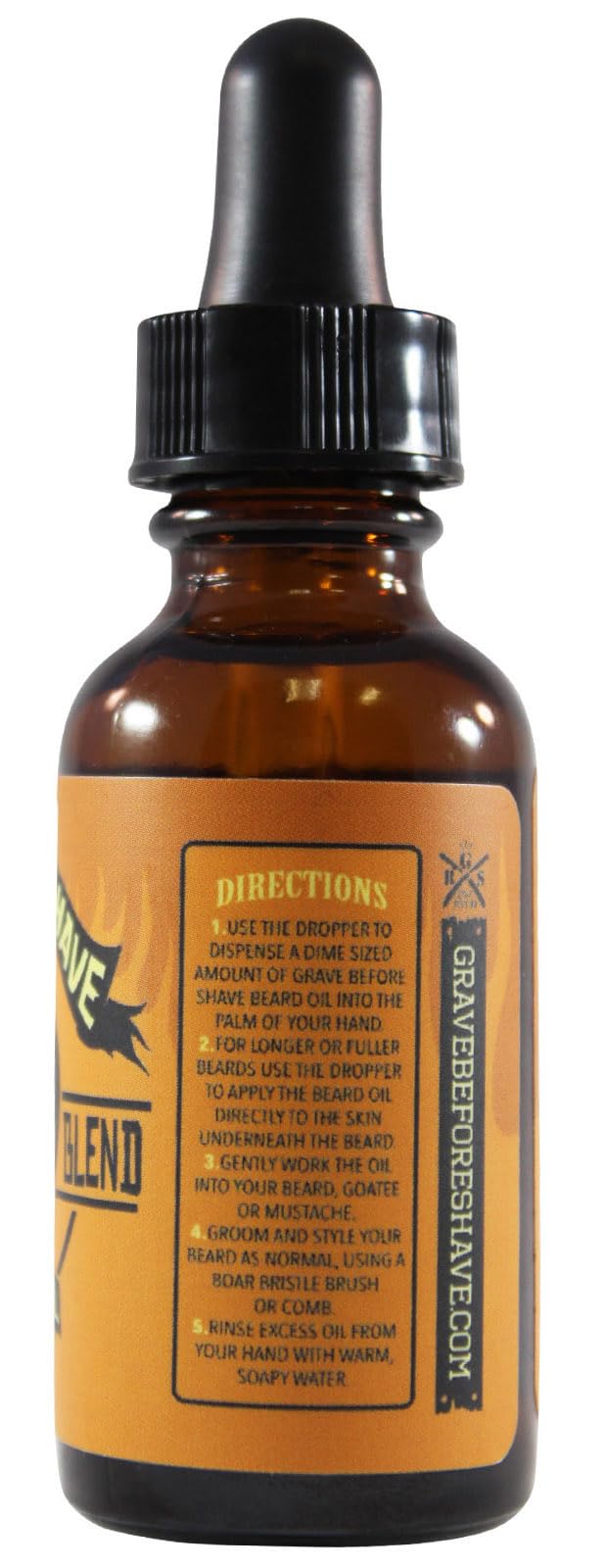 Grave Before Shave Beard Oil (Cigar Blend) 4 oz. Bottle