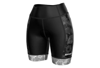 Sparx Performance Women Triathlon Shorts Womens Triathlon Bike Short 6.5” Tri Shorts (Grey Forest, L)