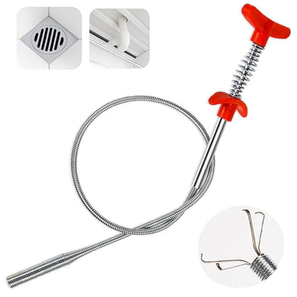 Drain Hair Clog Remover Tool – 24 Inch Flexible Steel Drain Cleaning Claw for Shower, Sink, Tub, Bathroom and Kitchen – Easy Hair Grabber for Clogged Drains, Plungers for Clearing Blocked Drains