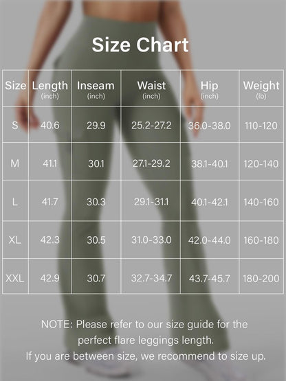 YEOREO CoreFlex Women Workout Flare Leggings with Pockets Hidden Scrunch High Waisted Cargo Gym Yoga No Front Seam Leggings Light Army Green M